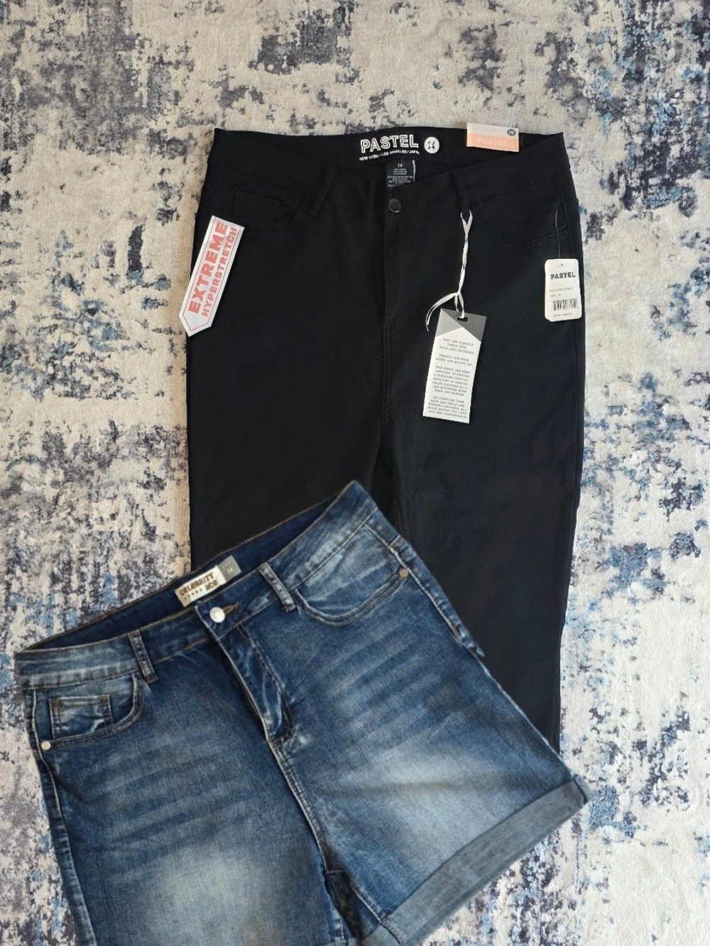 Pastels Men's Black Jeans - Slim Fit